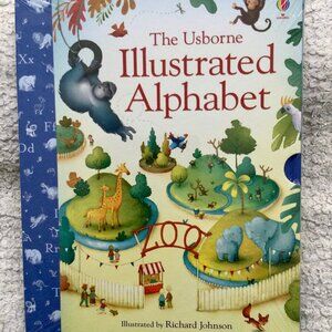 New ABC Home School Alphabet Book Wonderful Illustrated A-Z Animals Large Pages